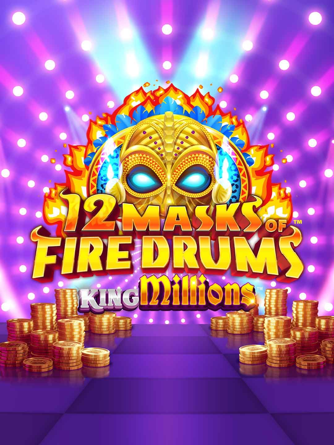 12 Masks of Fire Drums King Millions