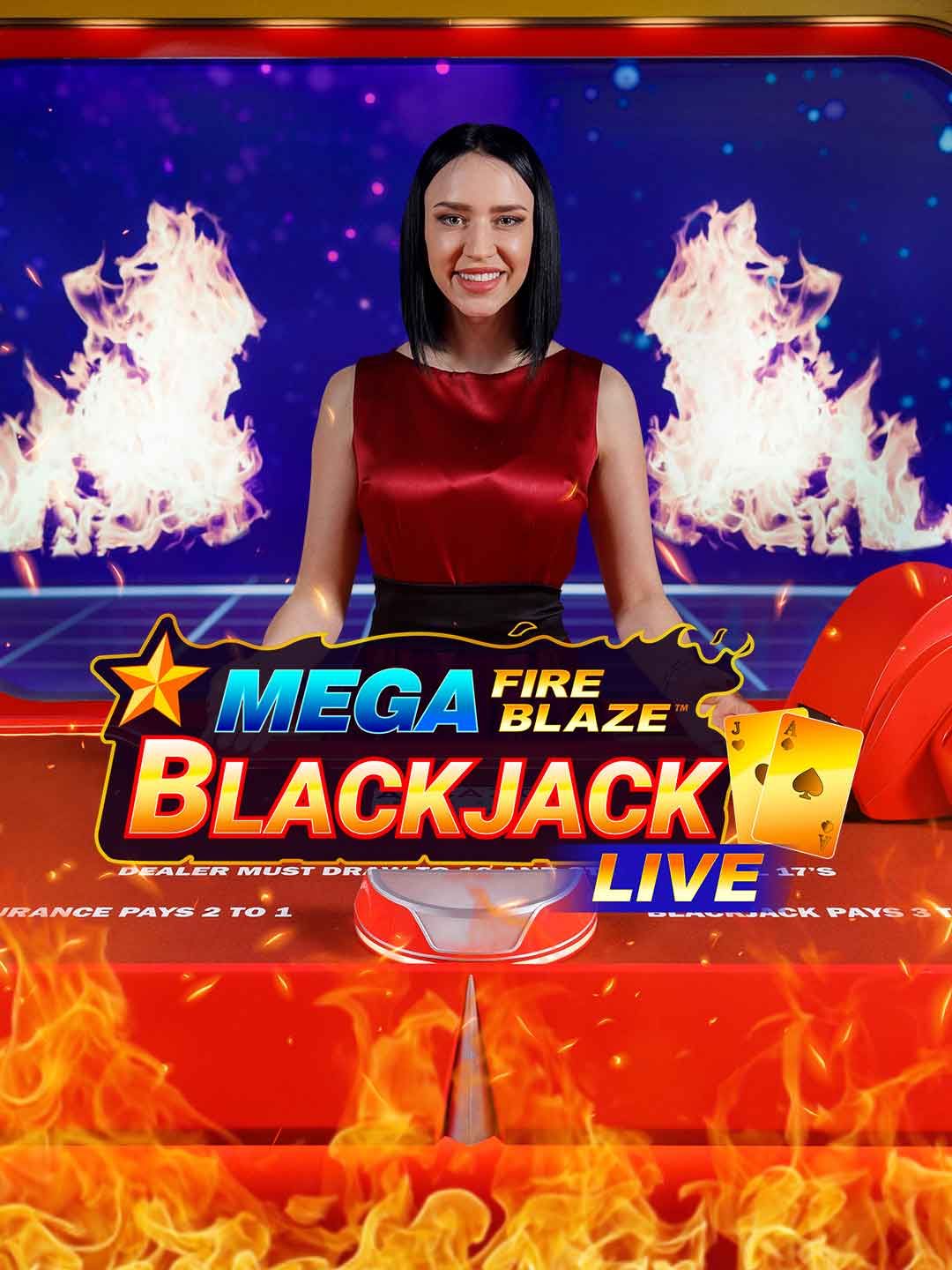 Mega Fire Blaze Blackjack Live