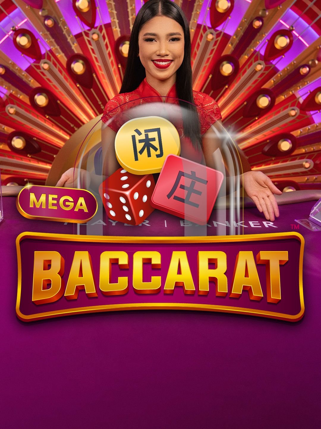 Mega Baccarat spel in Toto Casino app