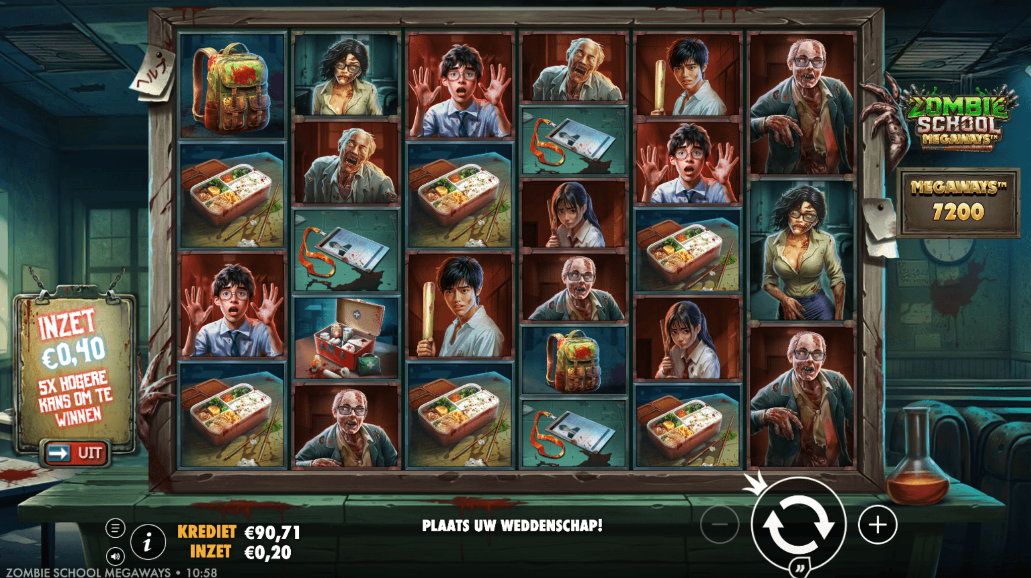 Zombie School Megaways slot | Play at Kansino