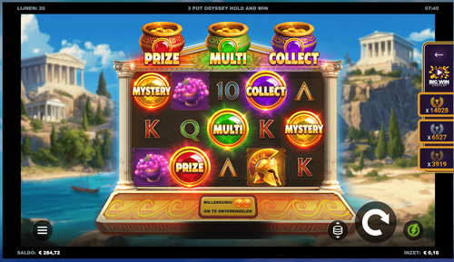 3 Pot Odyssey Hold and Win
