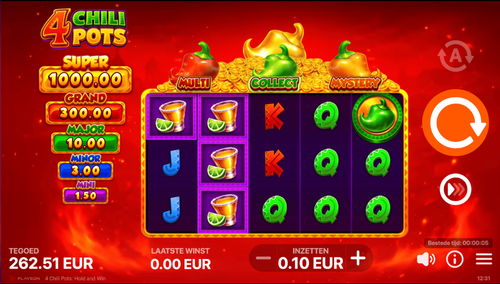 4 Chili Pots: Hold and Win