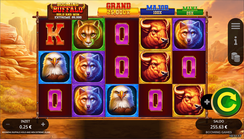 Booming Buffalo Hold and Win Extreme 25,000
