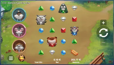 Diamond Pups Bling Bling
