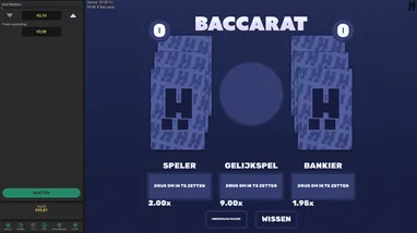 Baccarat gameplay