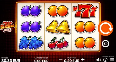 777 Sizzling Wins: 5 lines gameplay