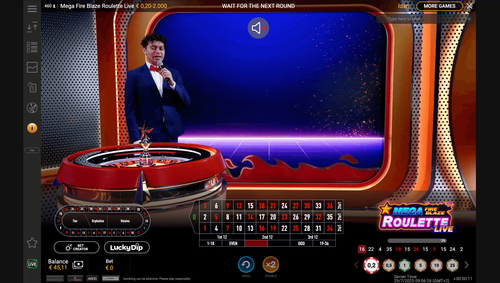 Mega Fire Blaze Roulette Live GP