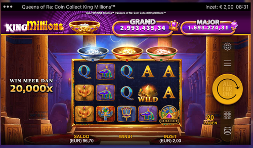 Queens of Ra Coin Collect King Millions gp
