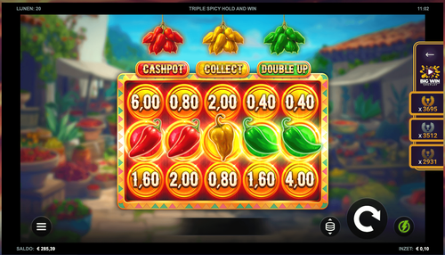 Triple Spicy Hold and Win